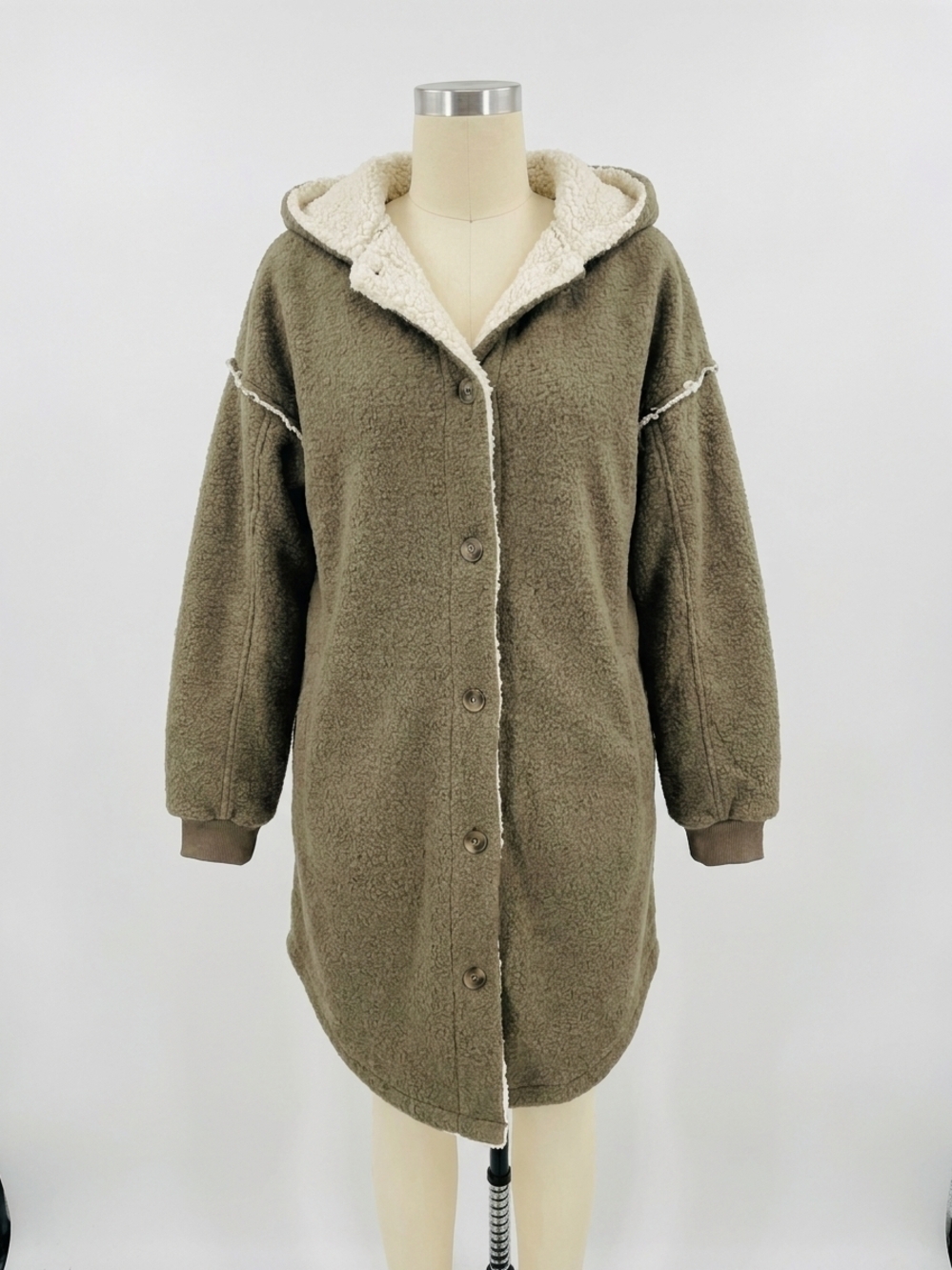 NEW SALTWATER LUXE sherpa lined open jacket in olive
